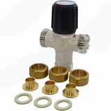 Honeywell AM-1 1070 series, 1/2", Thermostatic Mixing Valve,70-120F -