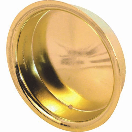 Prime-Line Products 2" Brass Wardrobe Door Flush Pull, 2 Per Pack, 10 Packs -