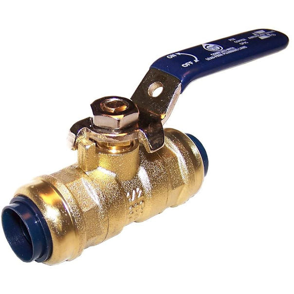 American Valve G100VL 3/4" Lead Free Ball Push-fit Valve, 0.75 inch -