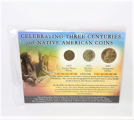 First Commemorative Mint Three Centuries of Native American Coins - Set of 3 -
