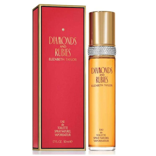 Diamonds and Rubies by Elizabeth Taylor for Women, Eau De Toilette Spray 1.7 oz -