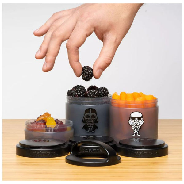 Whiskware Star Wars Stackable Snack Containers, Vader/Storm