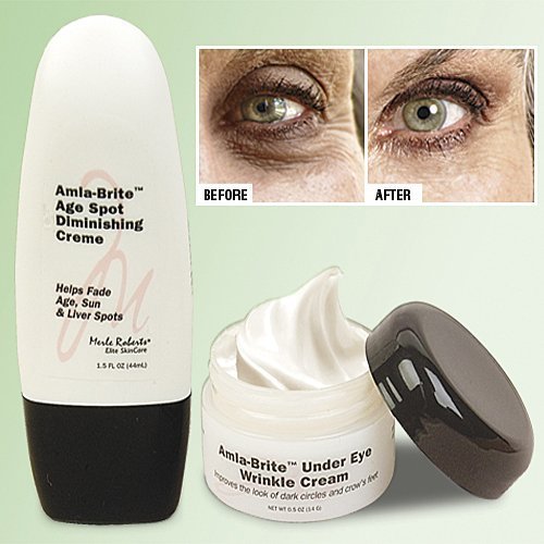 Merle Roberts' Amla-Brite 2 Piece Age Spot Diminishing & Under Eye Cream -