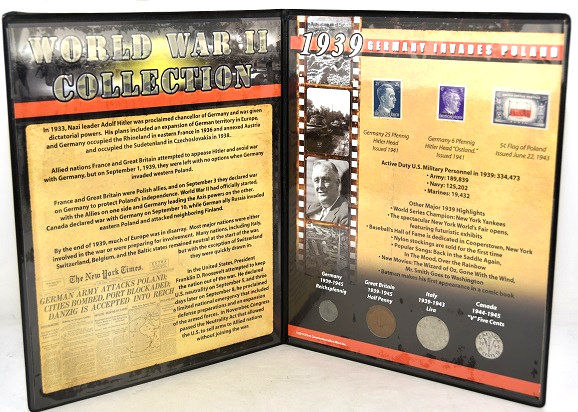 First Commemorative Mint World War II 1939 Collection Germany Invades Poland -