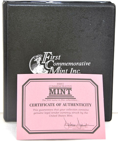First Commemorative Mint John F. Kennedy 40% Silver Half Dollar Collection -