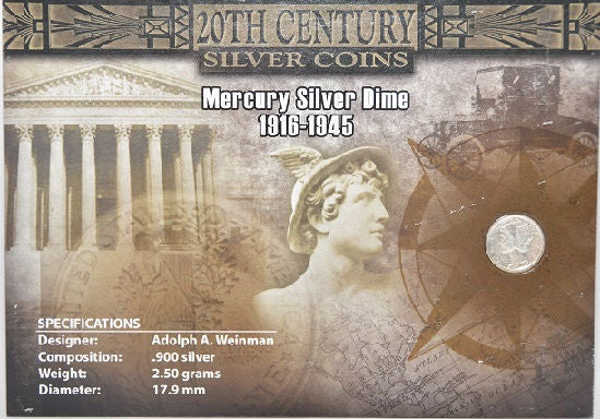 First Commemorative Mint 20th Century Coins 1916-1945 Mercury Silver Dime -