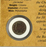 First Commemorative Mint America's Liberty Nickel 1883-99 & Barber Dime 1892-99 -