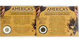First Commemorative Mint America's Liberty Nickel 1883-99 & Barber Dime 1892-99 -