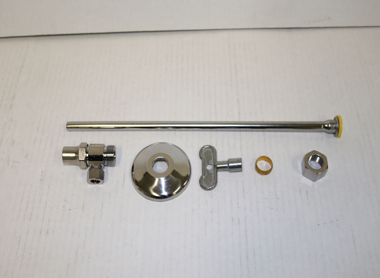 Brasscraft SCR1912DLC 1/2" CMP x 3/8" OD ANG Stop Closet Supply Kit -