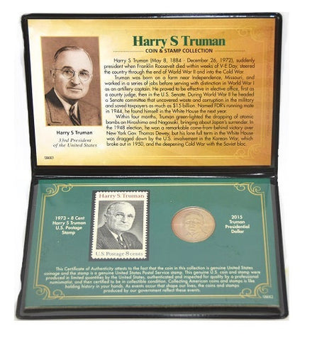 American Coin Treasure Harry S Truman Coin & Stamp Collection -
