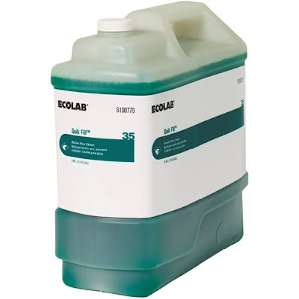 Ecolab 6100776 Quik Fill 35 Maxx Dual Action Floor Cleaner, 2.5 Gal  (see notes) -