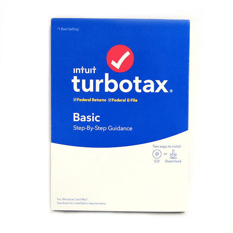 TurboTax 2019, Basic Federal Efile, for PC/Mac -