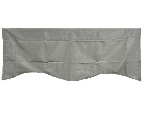 Sun Zero Antique Satin Valance in Harbor 50" X 20" -