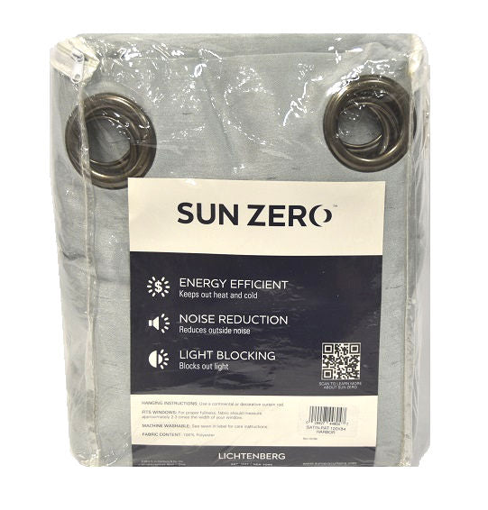 Sun Zero Antique Satin Panel in Horbor 100" X 84" -