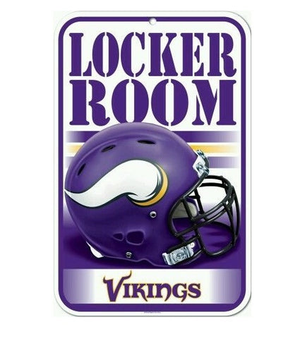 WinCraft NFL Minnesota Vikings 11'' x 17'' Locker Room Sign -