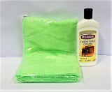 Weiman Furniture Cream with Lemon Oil, 8 fl oz. With Bonus 2 Microfiber Cloths -