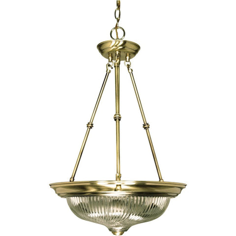 Clear Glass/ Brass Finish