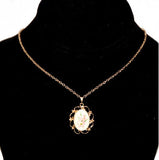 Lot of 12 Sets of Women's Flower of The Month May Necklace & Trinket Box -