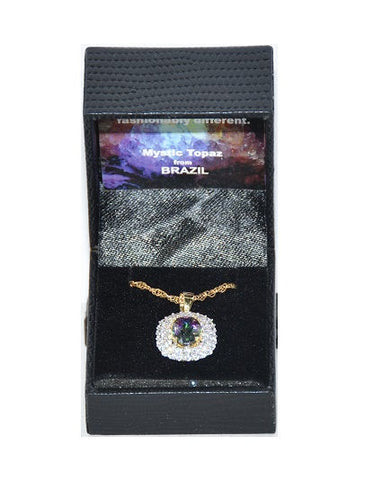 Gold Coast Lot of 40 Pieces of Women's Genuine Mystic Topaz Quartz Pendant -