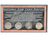 First Commemorative Mint Historic Five Cent Pieces -