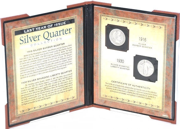 American Coin Treasure Last Year of Issue Silver Quarter Collection -