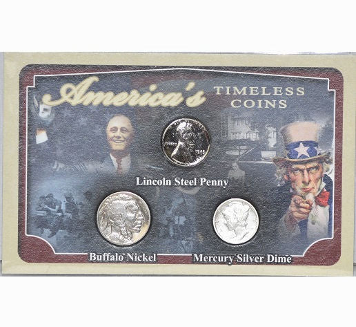 First Commemorative Mint: America's Timeless Coins Collection, 3 Coin Set -