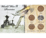 Three First Commemorative Mint Lincoln Penny Collections: Wheat, Memorial, WWII -