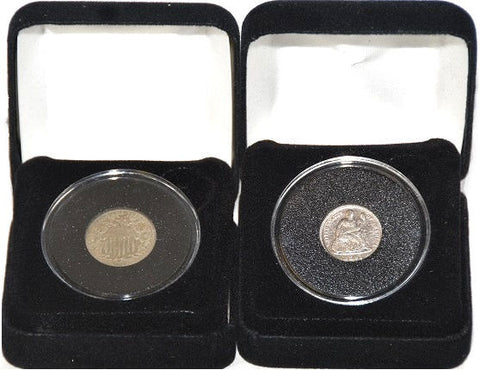 First Commemorative Mint Shield Nickel & Seated Liberty -