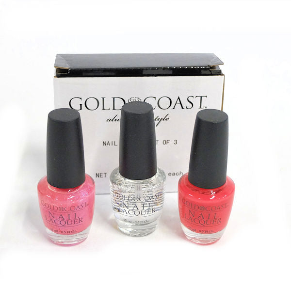 Gold Coast Nail Polish, Set of 3 -