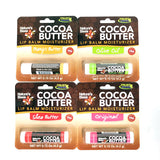 Nature's Bees Cocoa Butter Lip Balm Moisturizer - Assortment 4 Pack -