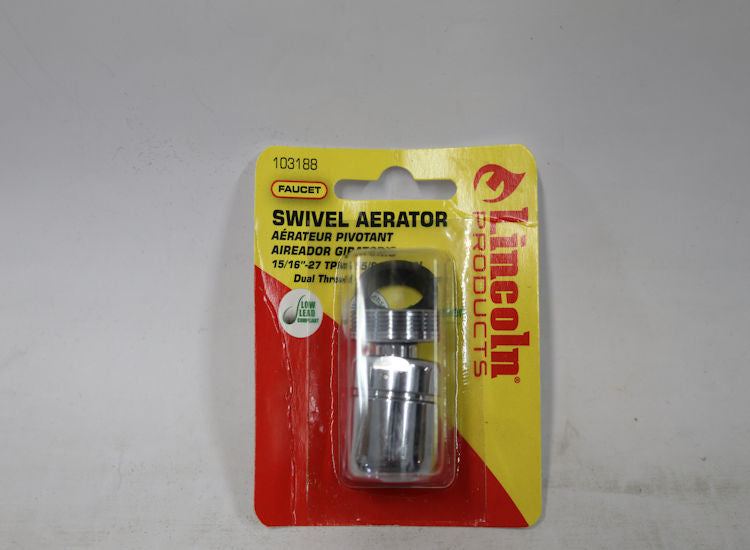 Lincoln Products 103188 1.5 GPM Swivel Aerator, Chrome -