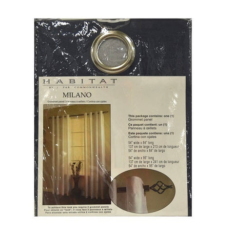 Habitat Grommet Panel Milano in Navy 54" X 63" -