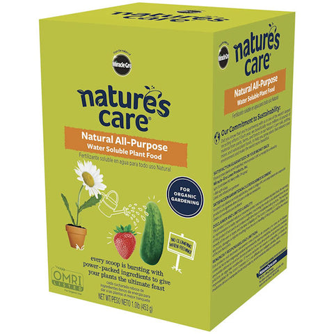 Nature's Care Natural All-Purpose Water Soluble Plant Food 1 LB, 6 Pack -