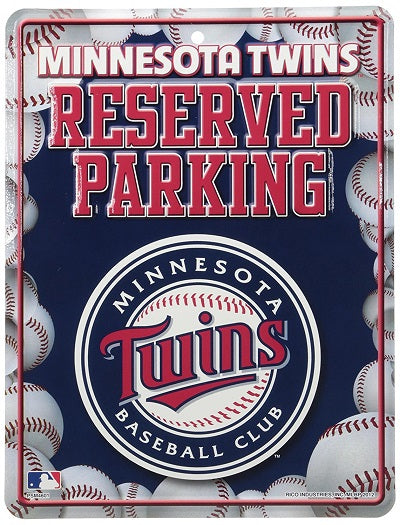 Rico MLB Hi-Res Minnesota Twins Metal Parking Sign -