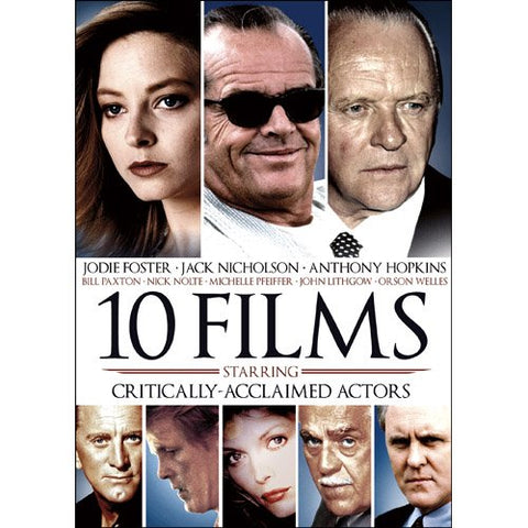 10-Films Featuring Critically Acclaimed Actors DVD Ben Kingsley, Jack Nicholson -