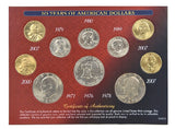 American Coin Treasure 10 Years of American Coin Dollars Set -