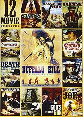 12-Movie Western: Kid Vengeance/Massacre Time Little Rita and More! DVD Pack -