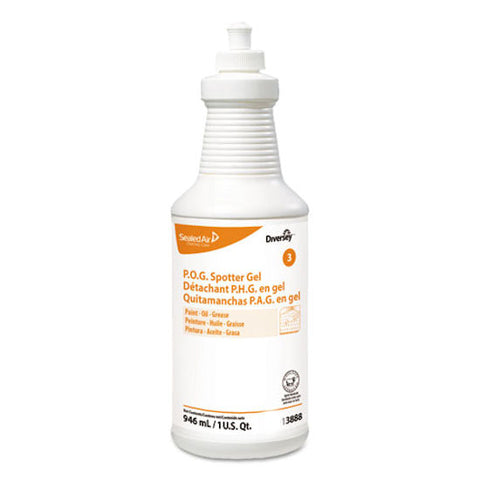 Diversey ,Oil and Grease Spotter Gel,Fruity Scent,946 mL Squeeze Bottle 6/Carton -