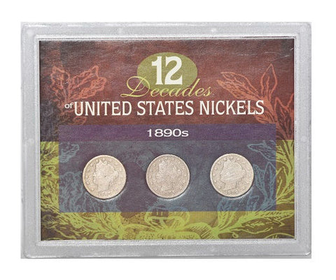 American Coin Treasure 12 Decades of United States 1890S Nickels -
