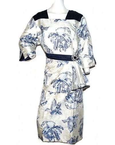 Navy, White
