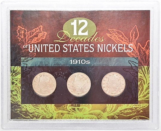 American Coin Treasure 12 Decades of United States 1910S Nickels -