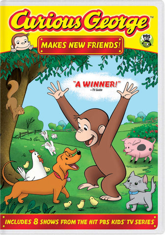 Curious George: Makes New Friends! DVD Frank Welker -