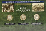 American Coin Treasure Philadelphia, Denver & San Francisco Silver Mercury Dimes -