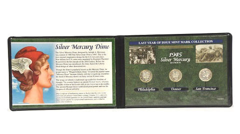 American Coin Treasure Philadelphia, Denver & San Francisco Silver Mercury Dimes -