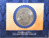 American Coin Treasure First Year Of Issue 1971 Eisenhower Dollar -