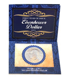 American Coin Treasure First Year Of Issue 1971 Eisenhower Dollar -