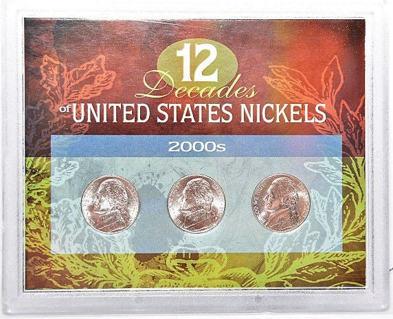 American Coin Treasure 12 Decades of United States 2000S Nickels -