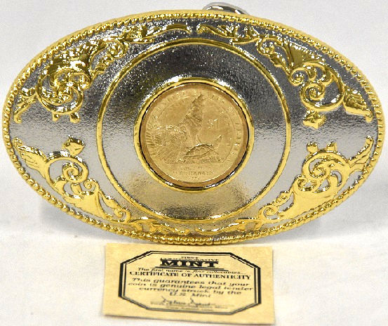 FCM 2013 Liberty Dollar (Treaty With The Delawares 1778)  Belt Buckle -