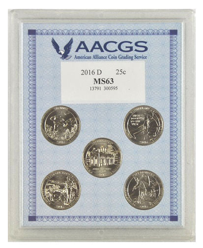American Coin Treasure 2016 D United States National Quarters Collection -