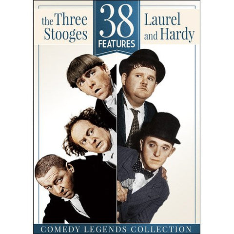38 Features: The Three Stooges & Laurel and Hardy DVD -